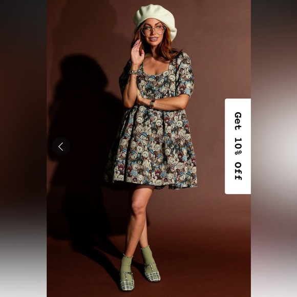 Dressed in Lala Sweetie Baby Jacquard Mini Dress in Teddy Bears - NWT - Picture 6 of 11